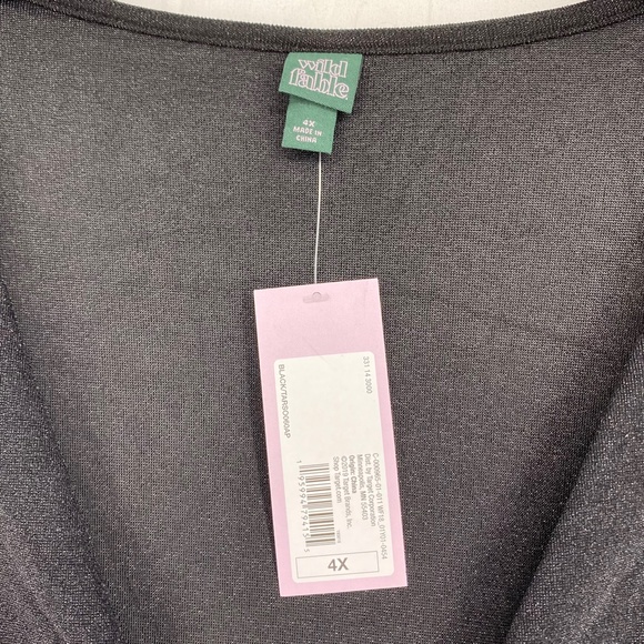 Wild Fable Juniors Size 4X Cut Out Bodycon Short Dress Black Lurex Long Sleeves - Picture 4 of 7